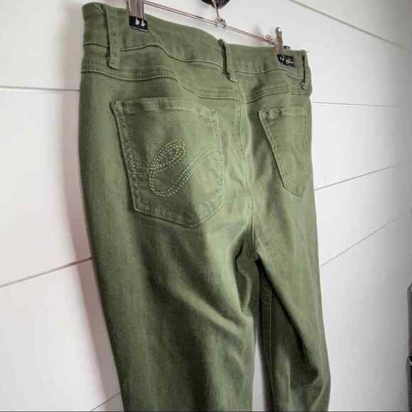 Earl Jeans Pants Womens 8 Green Straight Leg Stretch 5 Pocket Casual Jeans - Picture 6 of 7